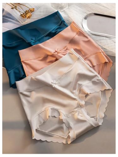 Image of SOLY HUX Women's 4 Piece Satin Silk Briefs Underwear Lingerie Panties