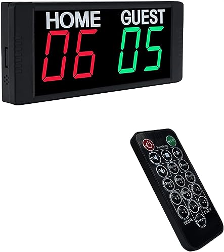 Marcador Digital Portátil de Baloncesto con Control Remoto miniatura 1
