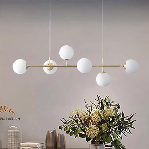 Lustre boules de verre pour illuminer votre salle à manger et salon