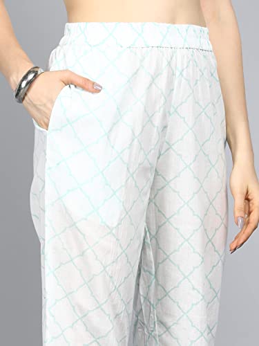 Image of Vaamsi Women's Pure Cotton Floral Printed Straight Kurta Set With Dupatta | kurta sets for woman