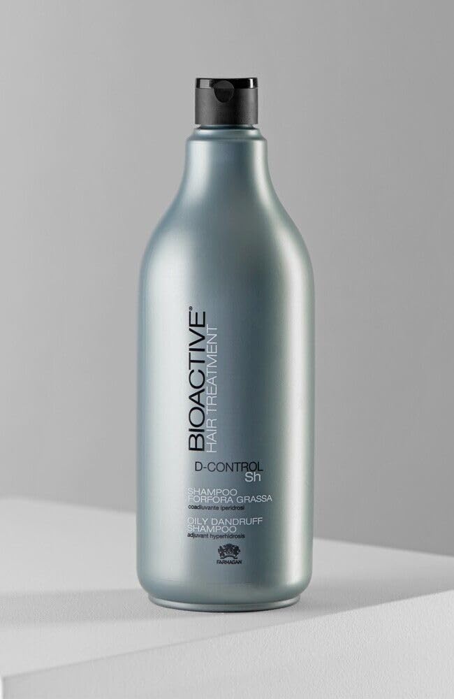 Bioactive Farmagan - Champú anticaspa para caspa grasa, 1 litro
