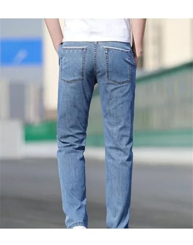Men's Baggy Jeans Classic Regular Fit Stretch Slim Fit Straight-Leg Denim Pants2