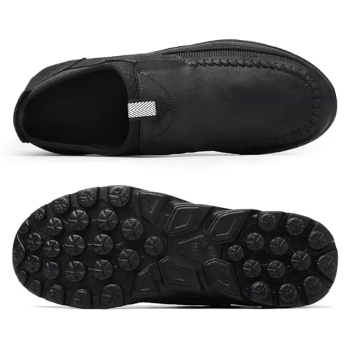 Men Casual Slip On Loafers, Mens Comfortable Moccasin Shoes for Walking and Driving, Soft Daily Sneaker, Mocasines para Hombre Grey3