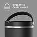 Hydrapeak 25oz Stainless Steel Vacuum Insulated Food Jar for Hot Food and Cold Food, Wide Mouth Leak-Proof Soup Jar for Adults, 10 Hours Hot and 16 Hours Cold (Black)
