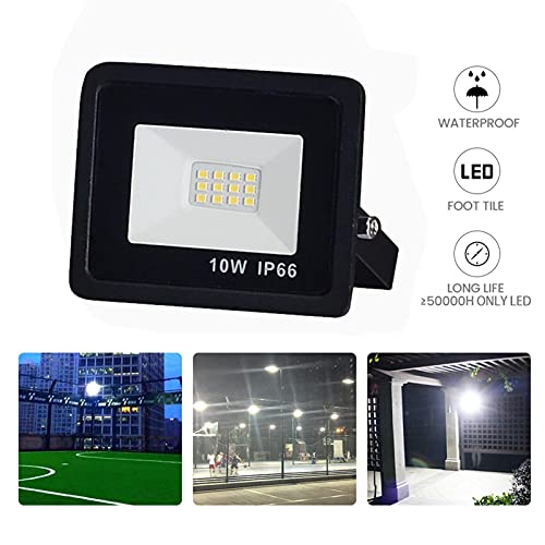 LED Flood Light, Spotlight, Outdoor Waterdichte Cool White Floodlight For Ward Garden Court Lawn (10/20 / 30 / 50W) - Afbeelding 4