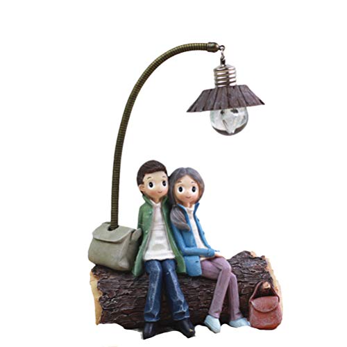 Homoyoyo Escultura Noivos Lâmpada De Mesa De Metal Presentes De Aniversário Feminino Abajur De Metal