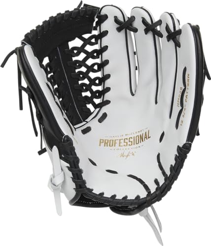 Easton | PROFESSIONAL COLLECTION SIGNAUTRE SERIES Fastpitch Softball Glove | Haylie McCleney Model | 12.75" | Modified Trap-Eze Web | Right Hand Throw | White / Black - image 3