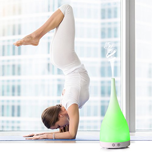 Sensky Aromatherapy Essential Oil Diffuser 100ml Aroma Diffuser Ultrasonic Cool Mist Humidifier with 7 Color LED Lights Waterless Auto Shut-Off Function - Image 6