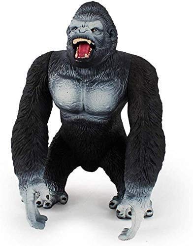 Wsimei Sculptures Gorilla Sculpture Kings Of The Jungle Garden Outdoor Statue House Decoration Animal Model Collection Ornaments 18 X 8.5 X 11.5 Cm #TOP24