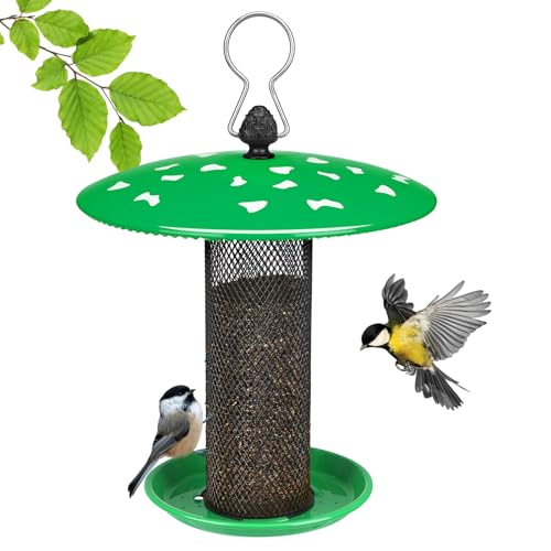 Veehoo Tube Bird Feeders for Outdoors Hanging-Finch...