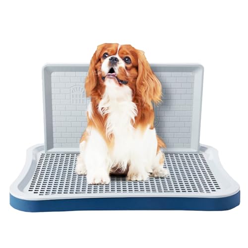 Dog Potty Training Toilet Puppy Pad Holder with Wall Column Portable Mesh Training Potty for Large Small Medium Pets
