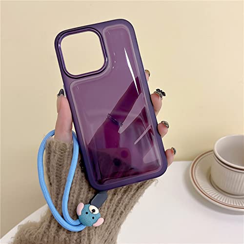 Coque silicone bande dessinée iPhone 14 Pro Max violette - 2