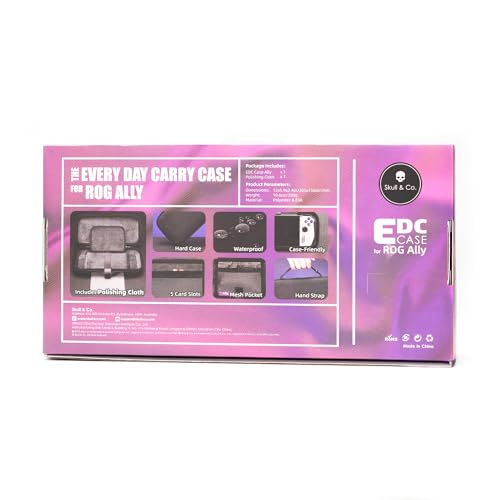 Skull & Co. Every Day Slim Carrying Case for ROG Ally: Protective Travel Case Portable Hard Shell Ca