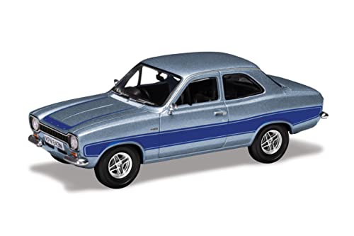 CORGI Ford Escort Mk1 RS2000 - Stardust Silver - Corgi Vangaurds Diecast Model, 10 cm (L) x 3.7 cm (W) x 4 cm (H)