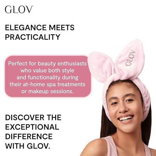 Glov Cinta Pelo para Desmaquillar Cinta Limpieza Facial Diadema Elástica para Maquillaje y Cuidado Personal Ideal para Skincare y Belleza Ajuste Cómodo Seguro - imagen 6