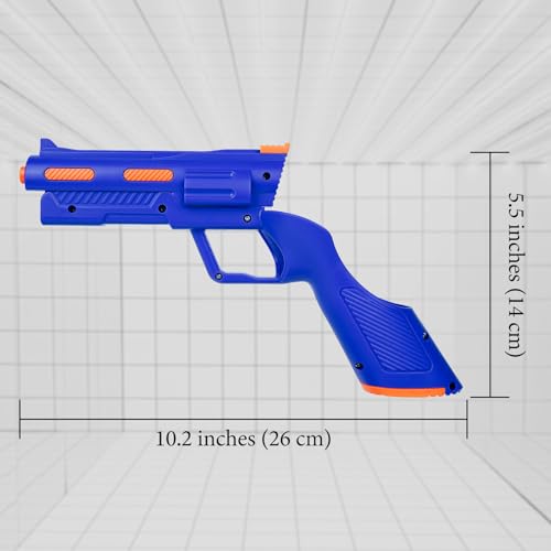 Geekria VR Gun Stock compatible con Meta Quest 3, accesorios de mango de juego de disparos, juegos FPS mejorados, sensación de sujeción de realidad (azul, 1 par) - imagen 2