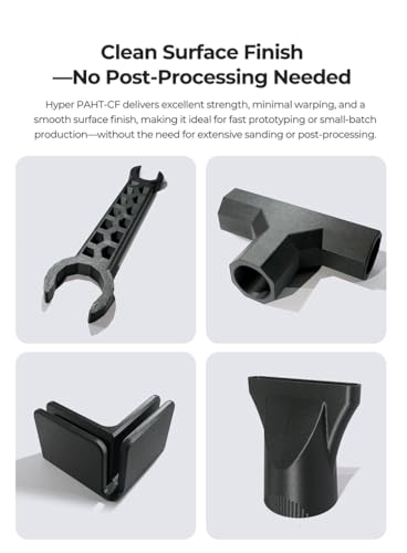 Image of Creality Hyper PAHT-CF Filament 1.75mm 1KG, Carbon Fiber Nylon 3D Printer Filament, Ultra-Strong & High-Temp Resistant, Low Moisture Absorption & High Impact Toughness for Engineering Printing, Black
