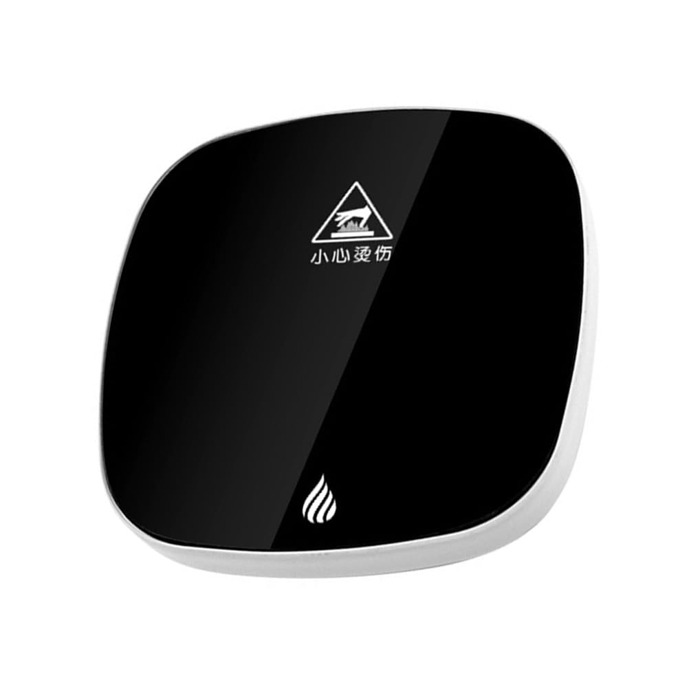 TEHAUX Chauffe-Tasse USB Tapis Chauffant Compact À Température Constante 50 ℃ pour Mug Et Boissons Réchauffeur De Tasse pour Bureau Maison Dortoir Et Voyage