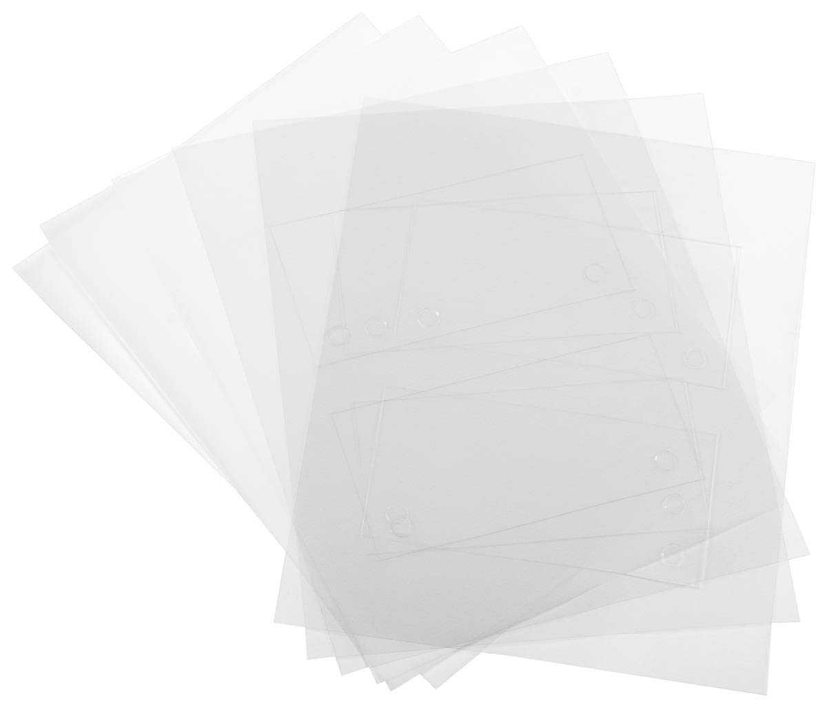 Displays2go 6" x 3" Film Sheets for EDSIGN63, 3 Transparent, 3 Frosted, 2 Signs Per Sheet - Clear (DSIGN63RP)