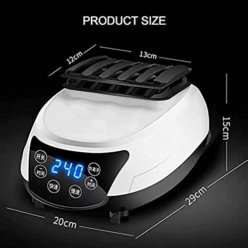 HSRG Elektrische wasdroger, 2300 W, draagbare negatieve ionen-warmeluchtdroger, wasdroger met tijdbesturing en afstandsbediening, voor het drogen van textiel in het huishouden - Image 6