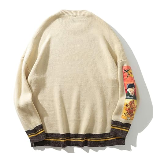 Aelfric Eden Oversized Sweater Graphic Van Gogh Printed Unisex 90s Vintage Women Knit Sweaters Men Casual 2024 Pullover2