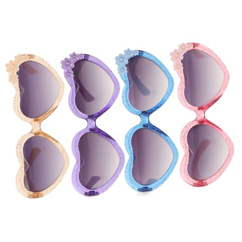 FOMIYES Pcs Heart Shaped Sunglasses Boys and Girls Party Glasses Boys and Girls Beach Pool Eyewear