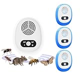 UvuZanthic Repelente Electrónico Ultrasónico de Plagas, 1 Unidad