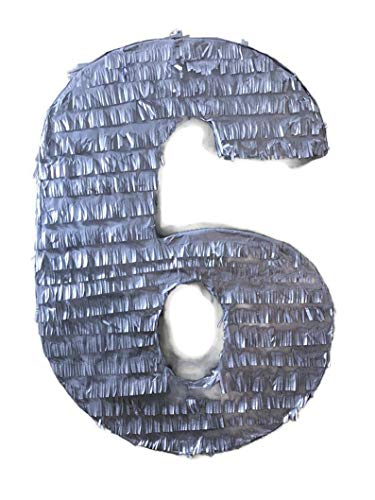 IPINATA Gray Number Six PinataA