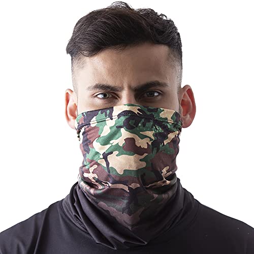 Máscara Bandana Camuflada Degradê Proteção Ciclismo Moto