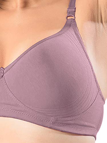 Image of SONARI Womens Non Padded Cotton T Shirt Bra | Wire Free, Medium Coverage, Comfortable and Lightweight | Adjustable Straps, Hook and Eye Closure for Everyday Wear - D-12