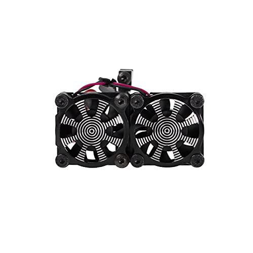 2023 1 Set Motor Heatsink Cooling Fan with Thermal Sensor for Axial (540 550 3650 3660 Motors 1/10 RC Car SCX10) Accessories Spare Part