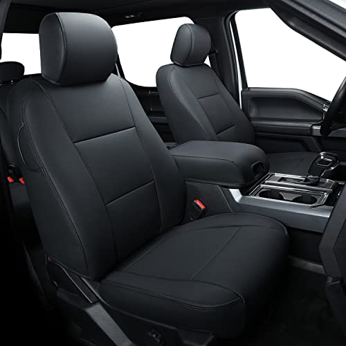 Covertopia F150 Faux Leather Seat Covers, Custom fit 2015-20...
