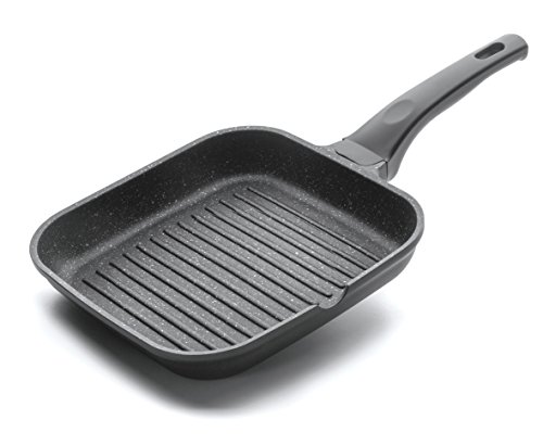 Asador-Grill Eco-Piedra 24X24 Cm De - Lacor En Oferta Lacor - 24129 - Asador Liso Eco Piedra 28 Cm - Negro