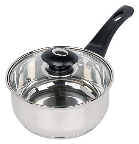 Supreme Vision ASS2518 Sauce Pan with Glass Lid, Stainless Steel, 18 cm - Image 3