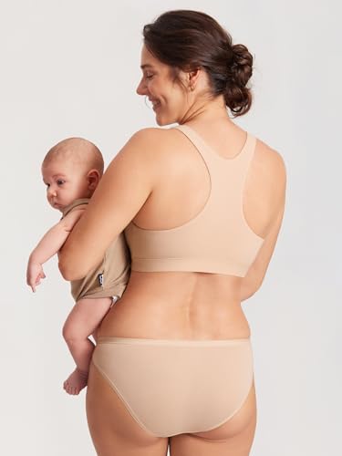 Image of MOMANDA Crossover Nursing Bras for Breastfeeding | Racerback maternity sleep bralettes, Wireless, Comfy, For women