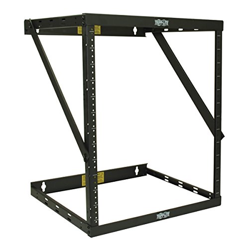 Tripp Lite 12U Wall Mount 2-Post Open Frame Rack, Heavy Duty Network Equipment Rack, Switch Depth, 18" Deep (SRWO12UHD),Black Tripp Lite 12U Wall Mount 2-Post Open Frame Rack, Heavy Duty Network Equipment Rack, Switch Depth, 18" Deep (SRWO12UHD),Black