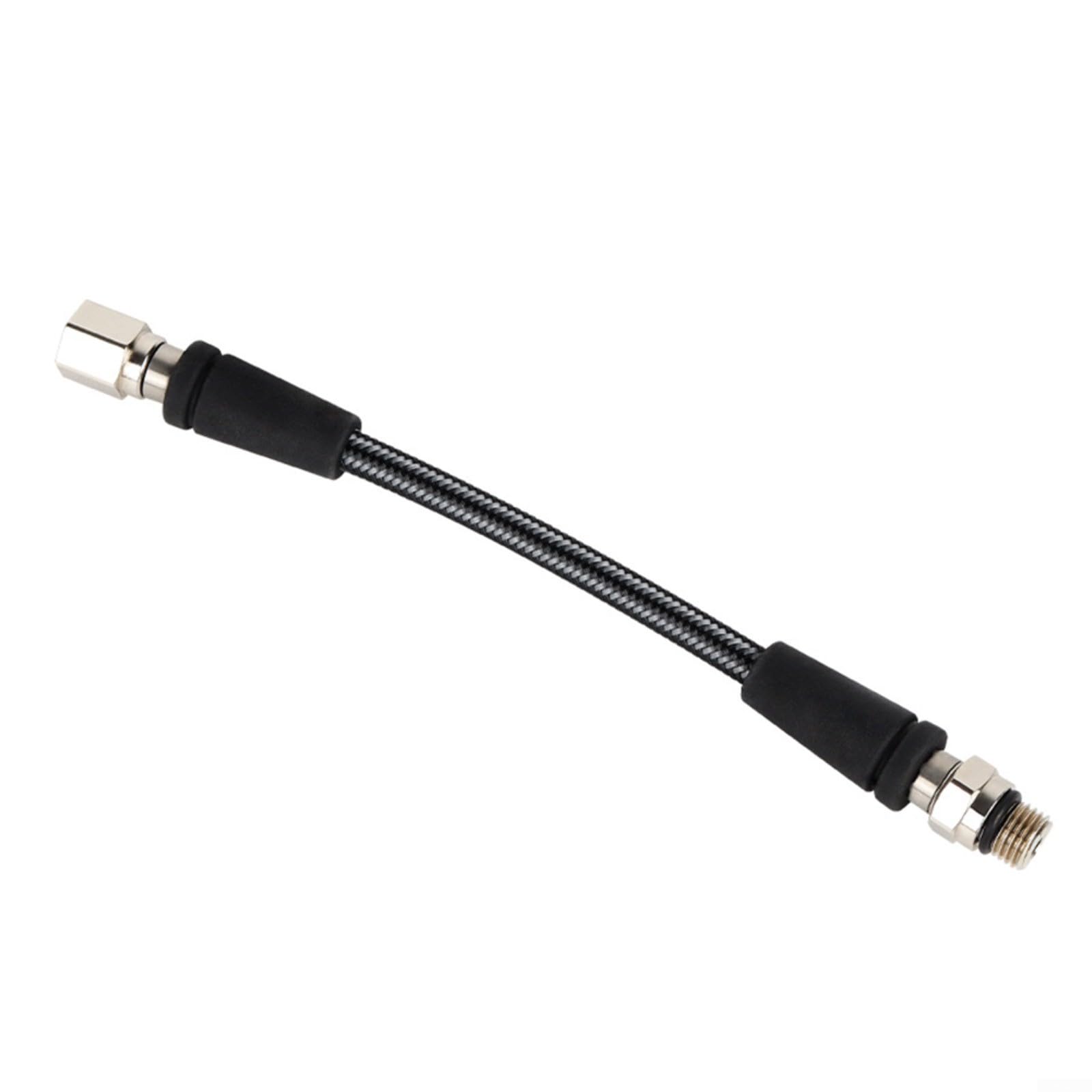 Tubo flessibile ad alta pressione per immersioni subacquee, per tubo regolatore in fibra di carbonio intrecciato 7/16-20UNF, interfaccia per misuratori subacquei, 300 bar, nero, 15 cm