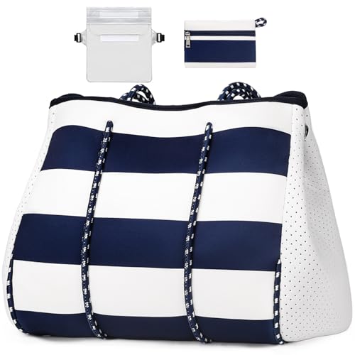 IBFUN Neoprene Tote Beach Bag for Women Teacher Nurse Laptop Work Tote