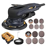 MAXXT Electric 5mm Random Orbital Sander with Tool Case, Variable Speed Palm Sander with Brushless Motor, 5&6Inch Sanding Pads, Sanders for Woodworking, Primary Wood and Panel Processing