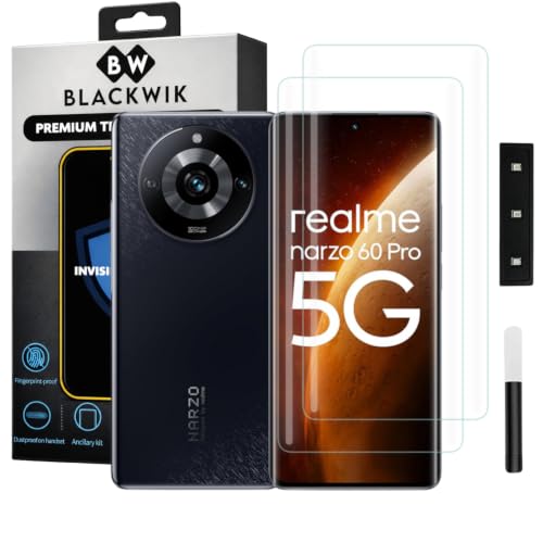 Image of Blackwik UV Curved Tempered Glass for Realme Narzo 60 Pro | 2-Pack