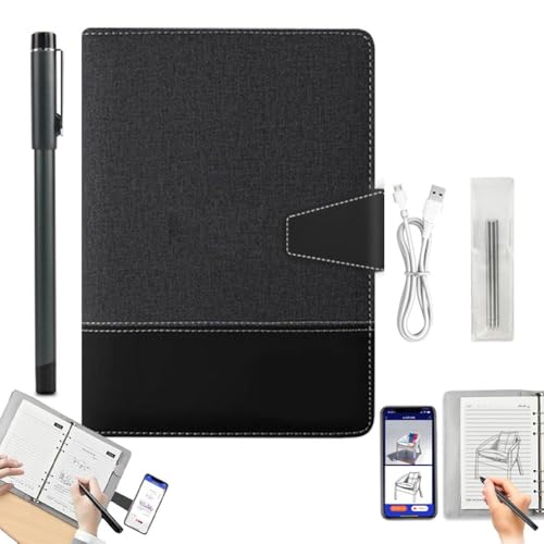 XNote - AI-Powered Smart Writing Set, Digital Notebook with Smart Pen,Digital Smart Pen Notebook and Writing Board Set, Real-time Sync for Digitizing,Storing, with A5 Erasable+5spare Refills (K1)