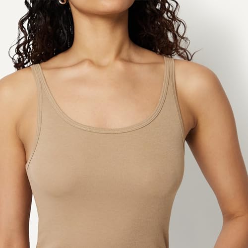 Image of Amazon Essentials Women's Slim-Fit Thin Strap Tank Top, Pack of 2