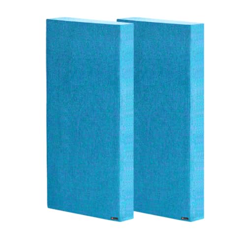 Image of Timber Acoustics | Soundproofing Broadband Absorbers | Rockwool | Pine-wood | Room Acoustics & Soundproofing | 2' x 4' x 5 inch [SET OF 2] NRC > 0.90 (Blue)