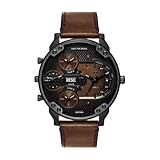 Diesel Mr. Daddy Watch for Men, Quartz Three Hand Multifunctional Movement with Stainless Steel Strap