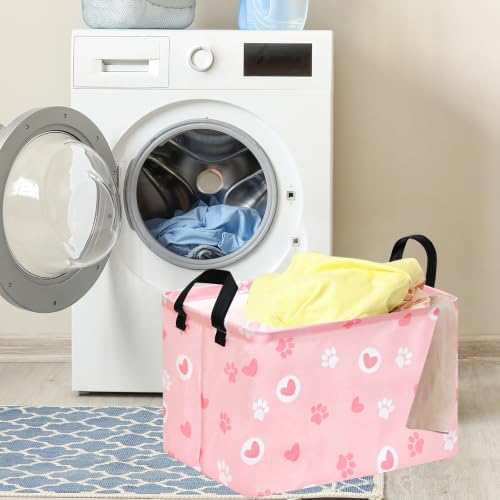 Image of Rectangular Letter Monster Truck Storage Basket with Handles, Hamper Storage Basket Collapsible Organizer Bin for Home and Kitchen Storage