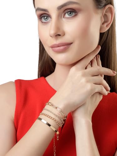 Adjustable Combo Bangle Bracelet Set of 4