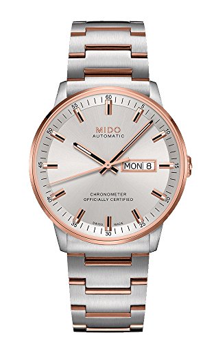 Preisvergleich Produktbild Mido Herren-Armbanduhr XL Commander II Analog Automatik Edelstahl M0214312203100
