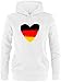 Produktbild EZYshirt® D1 WM 2018 Deutschland Damen Hoodie | Damen Kapuzenpullover | Damen Pullover