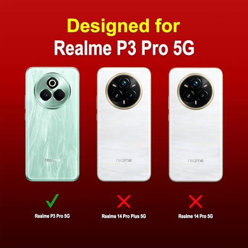 Image of Zapcase Back Case Cover for Realme P3 Pro 5G | Compatible for Realme P3 Pro 5G Back Cover | Liquid Silicon Magic Case with Camera Protection | Red