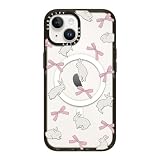 CASETiFY インパクト iPhone 14 ケース [MIL規格準拠 (4x MIL-STD-810G)/2.5mからの落下試験をクリア/MagSafe に対応] - Rabbit Ribbon - ブラック